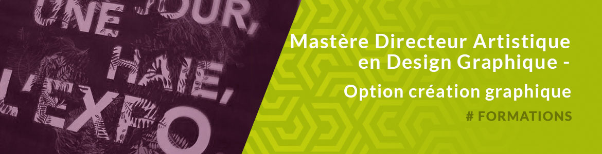 Mastère Directeur Artistique en design graphique - Option création Graphique